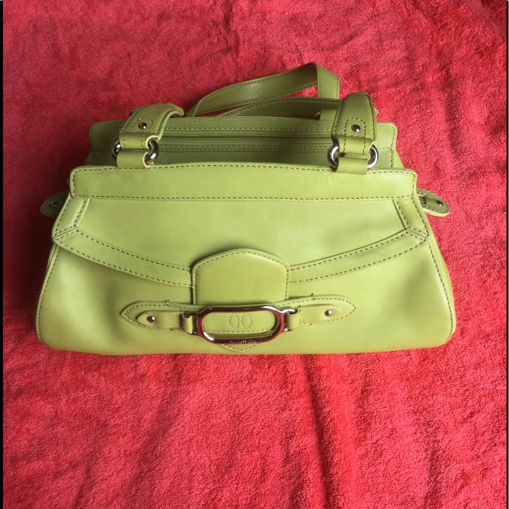 Cole Haan Avacado Green Satchel